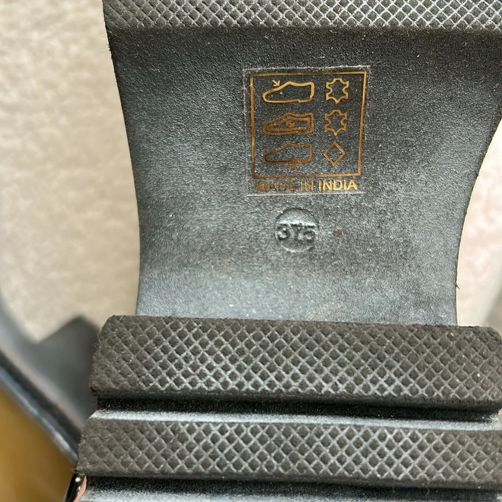 Free People Chunky Decker Loafer in Olive Green Learher 37.5/7.5 NWOB - Picture 7 of 10